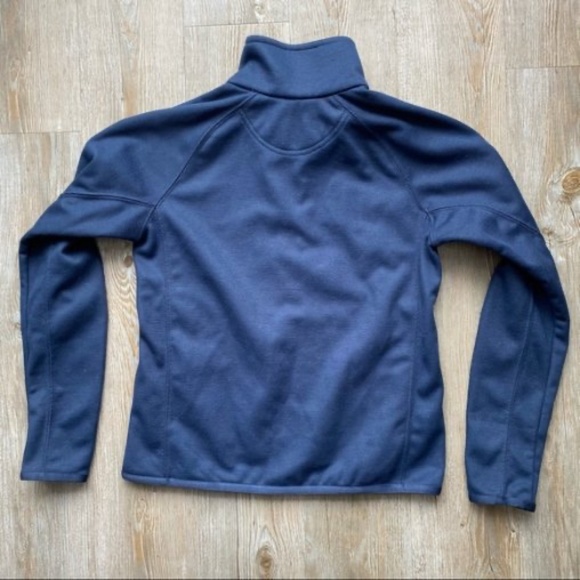 MEC Vintage | Made in Canada Women's Navy Ivory Grey Jacket Sweater - Sm… - Picture 3 of 7